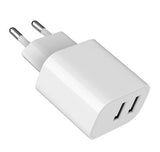 Gembird TA-UC-2A12-01 Universal AC Wall Charger for Smartphones, Smartwatches, and Tablets - White