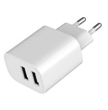 Gembird TA-UC-2A12-01 Universal AC Wall Charger for Smartphones, Smartwatches, and Tablets - White