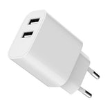 Gembird TA-UC-2A12-01 Universal AC Wall Charger for Smartphones, Smartwatches, and Tablets - White