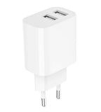 Gembird TA-UC-2A12-01 Universal AC Wall Charger for Smartphones, Smartwatches, and Tablets - White