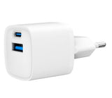 GEMBIRD 3-Port 65W GaN USB-C Power Delivery Fast Charger - White