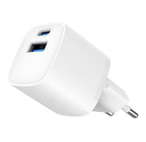 Gembird TA-UC-PDQC20-W-01 USB A+C Fast Charger