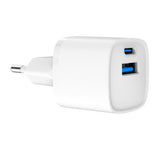 Gembird TA-UC-PDQC20-W-01 USB A+C Fast Charger