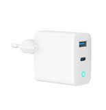 Gembird TA-UC-PDQC65L-W-01 Universal AC Fast Charger for Mobile Devices - White