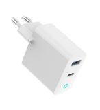 Gembird TA-UC-PDQC65L-W-01 Universal AC Fast Charger for Mobile Devices - White