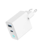Gembird TA-UC-PDQC65L-W-01 Universal AC Fast Charger for Mobile Devices - White