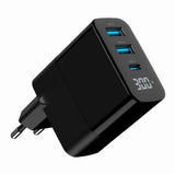 Gembird TA-UC-PDQC30LCD-BK-02 Universal AC Fast Charging Mobile Device Charger - Black