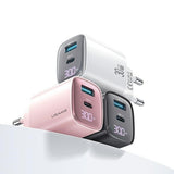 Charger 30W GaN Dual Port Wall Charger with LED Indicator (USB-A + USB-C) - Black (CC229)