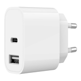 Gembird TA-UC-2A12-01 Universal AC Wall Charger for Smartphones, Smartwatches, and Tablets - White