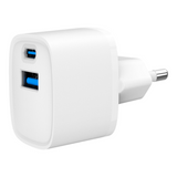 Gembird TA-UC-PDQC20-W-01 USB A+C Fast Charger