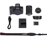Canon EOS R50 + RF-S 18-150mm F3.5-6.3 IS STM + Mount Adapter EF-EOS R (Black)