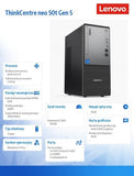 Lenovo ThinkCentre neo 50t Tower PC - Intel Core i3-14100, 8GB DDR5, 512GB SSD, Windows 11 Pro