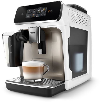 Philips Coffee maker - EP2333/40 - Pump pressure 15 bar - Built-in milk frother - Fully Automatic - 1500 W - White