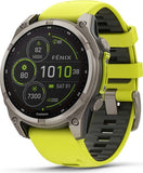 Garmin fenix 8 51mm AMOLED Sapphire Carbon Gray DLC Smartwatch with Black/Pebble Gray Silicone Strap