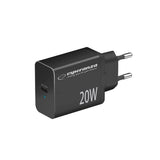 Esperanza EZC104K 20W USB-C Power Adapter - Black