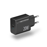 Esperanza EZC104K 20W USB-C Power Adapter - Black