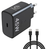 Schnelles PD45W USB-C Ladegerät für Notebooks & Smartphones