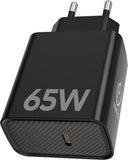 Fast PD65W USB-C Fast Charger for Notebooks & Smartphones