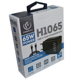 Fast PD65W USB-C Fast Charger for Notebooks & Smartphones
