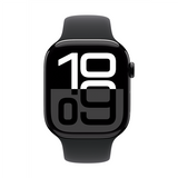 Apple Watch Series 10 GPS 46mm with Sport Band - Jet Black/Black (MWWP3ET/A)