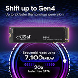 Crucial P310 1TB PCIe Gen4 NVMe M.2 SSD