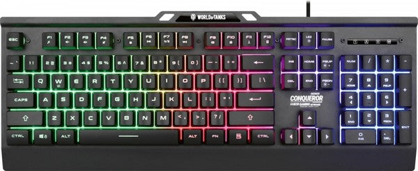 Metal COMQUEROR Dynamic Backlight Gaming Keyboard - World Of Tanks Limited Edition