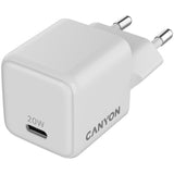 CANYON CU20C GaN 20W PD Wall Charger - White (EU Plug)