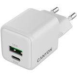 CANYON CU20AC GaN 20W PD/QC Wall Charger - White