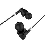Maxell XC1 USB-C wired headphones with USB-A adapter, white color