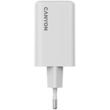 CANYON CU65ACC GaN 65W Wall Charger - 2xPD, 1xQC, EU Plug, White