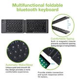 TECHLY USB Bluetooth Foldable Keyboard for Tablet & Smartphone