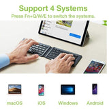 TECHLY USB Bluetooth Foldable Keyboard for Tablet & Smartphone