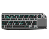 TECHLY Bluetooth & 2.4GHz Wireless Dual Mode Backlit Keyboard with Touchpad for Smart TV
