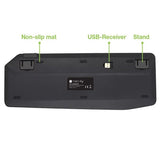TECHLY Bluetooth & 2.4GHz Wireless Dual Mode Backlit Keyboard with Touchpad for Smart TV