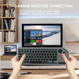 TECHLY Bluetooth & 2.4GHz Wireless Dual Mode Backlit Keyboard with Touchpad for Smart TV