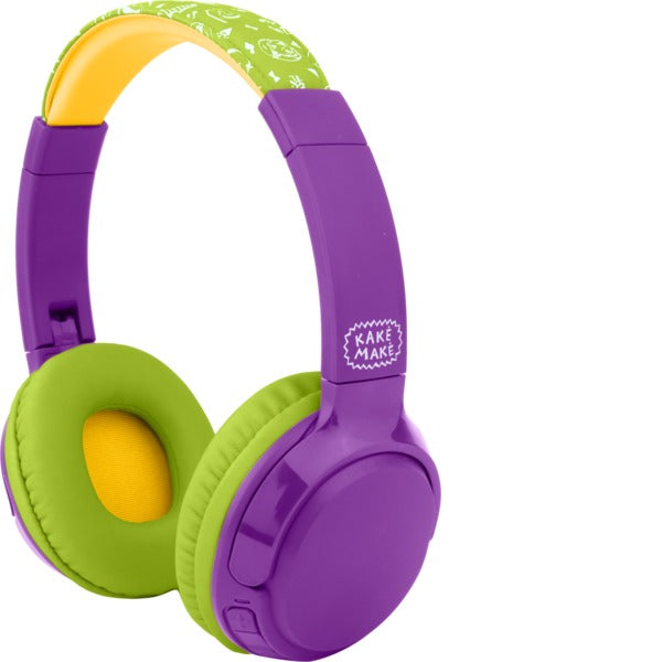 Kakė Make Wireless Headphones for Children - Green-Purple