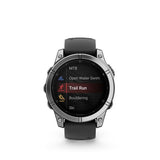 Garmin fēnix E Watch, 47mm, Stainless Steel/Black