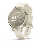 Garmin Lily® 2 Active Smartwatch Silver with Purple Jasmine Silicone Band