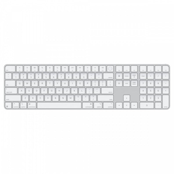 Magic Keyboard with Touch ID and Numeric Keypad for Mac (Apple Silicon, US English, White Keys)