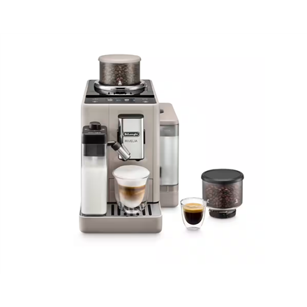 Delonghi - Coffee Maker - EXAM440.55.BG Rivelia - Pump pressure 19 bar - Built-in milk frother - Automatic - 1450 W - Sand Beige