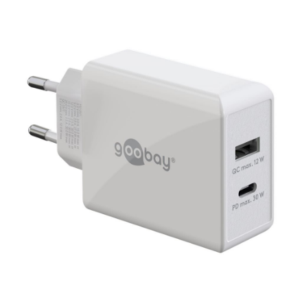 Goobay Dual USB-C PD Fast Charger (30W) - 61674