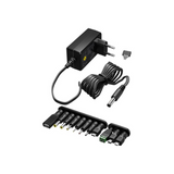 Gembird TA-UC-PDQC30LCD-BK-02 Universal AC Fast Charging Mobile Device Charger - Black