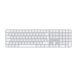 Apple Magic Wireless Keyboard with Touch ID and Numeric Keypad - White (English/Russian Layout)