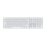 Apple Magic Wireless Keyboard with Touch ID and Numeric Keypad - White (English Layout)