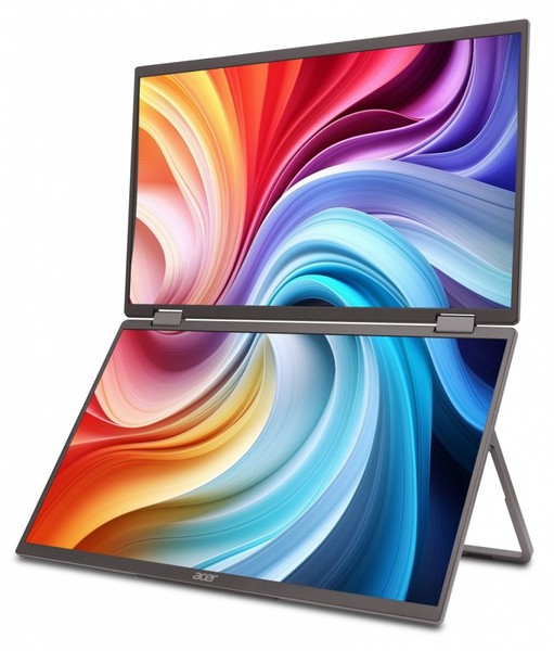 Acer - PD163QBMIUUX PD3 Series - 16 " - IPS - 16:9 - 60 Hz - 8 ms - 2x1920 x 1080 pixels - 250 cd/m² - HDMI ports quantity 1 - Black