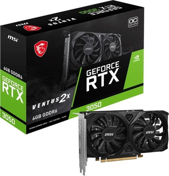 MSI GeForce RTX 3050 VENTUS 2X E 6G OC Video Card