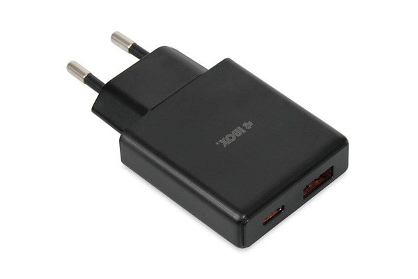 iBOX C-43 Slim GaN PD30W Mains Charger - Black