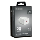 Travel 20W USB-C PD Wall Charger - White