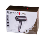 Remington D6077 Ionic Hair Dryer - 2000W with Diffuser - Gray