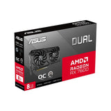 ASUS Dual Radeon RX 7600 EVO OC Edition 8GB GDDR6 Graphics Card